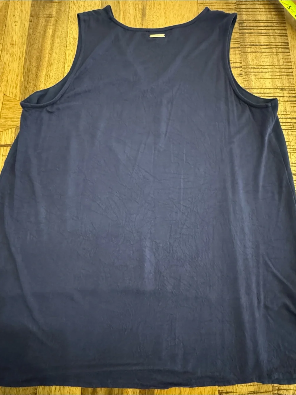 Michael Kors Navy V-Neck Layered Chiffon Camisole